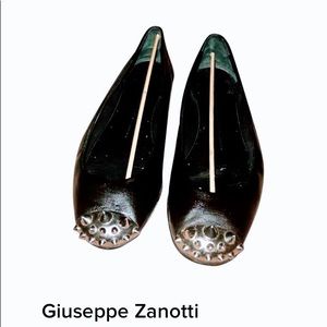 💛💚GIUSEPPE ZANOTTI💛SPIKED FLATS💚💛
